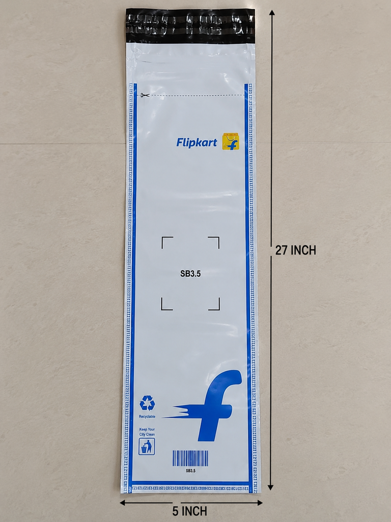 FLIPKART BARCODED PACKETS - 5*27 (100 PCS) (100)