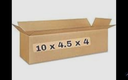 CORRUGATED BOX 10*4.5*4.5 - (25 PCS)