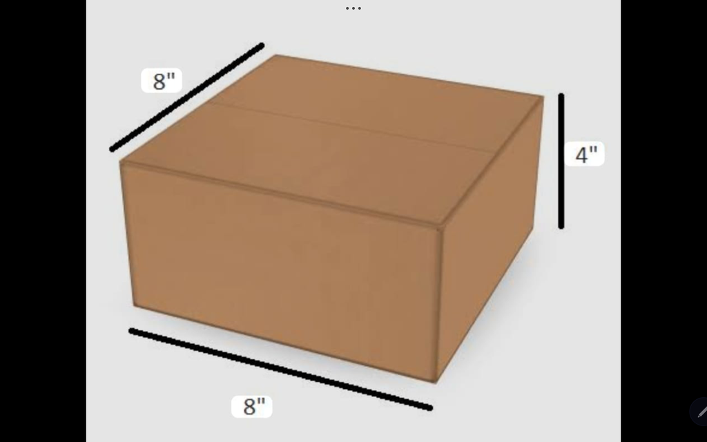 CORRUGATED BOX 8*4*8 (25 PCS) (25)
