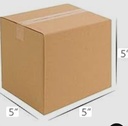 CORRUGATED BOX 5*5*5 - (25 PCS, 17/piece)