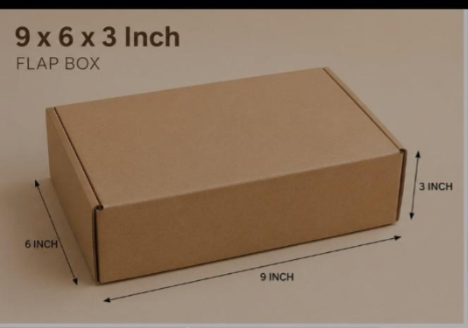 CORRUGATED FLAP BOX - 9 x 6 x 3 (25 PCS, 25/PIECE) (25)