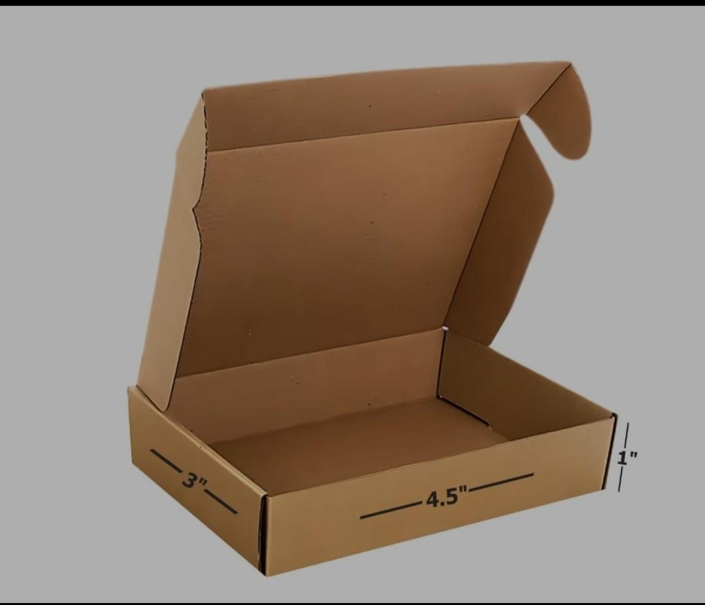 CORRUGATED BOX - 4.5 x 3 x 1 (25 PCS, 12/PIECE) (25)